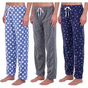 image:imageReal Essentials 3 Pack Womens Fleece UltraSoft Comfy Pajama Lounge Pants Sleepwear Available in Plus SizeSet 5XL