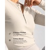 image:image3 Pack Womens Cotton Henley Shirts Long Sleeve Button Tops Casual Work TeesSolid Black  Solid Burgundy  Charcoal Heather