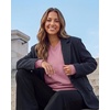 image:image3 Pack Womens Fleece V Neck Sweatshirt Pullover Sweaters Long Sleeve TopSolid Black  Solid Cashmere Rose  Grey Heather