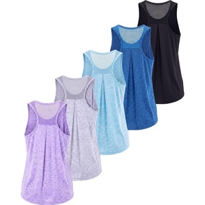 image:image5 Pack Womens Mesh Tank Tops Workout Racerback Loose Athletic Gym Yoga TopSet 5