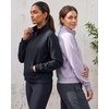 image:image2 Pack Womens Fleece Half Zip Pullover Mock Neck Sweatshirt Sweater TopsSolid Polar Night  Solid Orchid Petal
