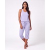 image:image2 Pack Womens Pajama Sets 2 Piece Tank Top Capri Pants PJs Sleepwear CuteSet 1