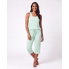 image:image2 Pack Womens Pajama Sets 2 Piece Tank Top Capri Pants PJs Sleepwear CuteSet 6