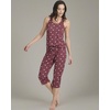 image:image2 Pack Womens Pajama Sets 2 Piece Tank Top Capri Pants PJs Sleepwear CuteSet 7
