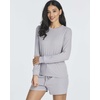 image:image2 Pack Womens Ribbed Pajama Sets 2 Piece Lounge Matching Sleepwear CuteSet 2