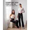 image:image3 Pack Women Velvet Straight Leg Pants Velour Sweatpants Cozy Lounge SoftSolid Black  Solid Black  Solid Black