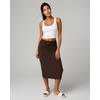 image:image3 Pack Womens Midi Skirts Pencil High Waisted Knee Length Long Slit CurvySet 1