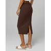image:image3 Pack Womens Midi Skirts Pencil High Waisted Knee Length Long Slit CurvySet 1