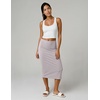image:image3 Pack Womens Midi Skirts Pencil High Waisted Knee Length Long Slit CurvySet 5