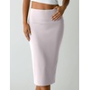 image:image3 Pack Womens Midi Skirts Pencil High Waisted Knee Length Long Slit CurvySet 5