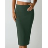 image:image3 Pack Womens Midi Skirts Pencil High Waisted Knee Length Long Slit CurvySet 7