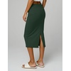 image:image3 Pack Womens Midi Skirts Pencil High Waisted Knee Length Long Slit CurvySet 7