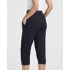 image:image3 Pack Womens Ribbed Capri Joggers Cropped Sweatpants Capris with PocketsSet 2