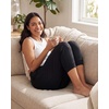 image:image3 Pack Womens Ribbed Capri Joggers Cropped Sweatpants Capris with PocketsSet 3