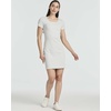 image:image3 Pack Womens Ribbed Tshirt Mini Dresses Scoop Neck Short Sleeve BodyconSolid Black  Solid Navy  Solid Plein Air