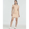 image:image3 Pack Womens Ribbed Tshirt Mini Dresses Scoop Neck Short Sleeve BodyconSolid Black  Solid Polar Night  Solid Almost Apricot