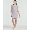 image:image3 Pack Womens Ribbed Tshirt Mini Dresses Scoop Neck Short Sleeve BodyconSolid Black  Solid Ultimate Grey  Solid Tapioca