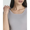 image:image3 Pack Womens Ribbed Tshirt Mini Dresses Scoop Neck Short Sleeve BodyconSolid Black  Solid Ultimate Grey  Solid Tapioca