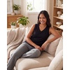 image:image5 Pack Womens Cotton V Neck Tank Tops Sleeveless Camisole Basic Tanks CamiSet 1