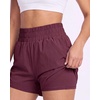 image:imageReal Essentials 4 Pack Womens 25 High Waisted Running Shorts with Liner  Quick Dry Dry Fit Gym WorkoutSet 2