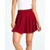 image:imageReal Essentials 4 Pack Womens Basic Casual Stretchy Mini Skirt  Skater ALine Flowy Flared Available in Plus SizeSet 5