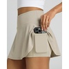 image:imageReal Essentials 4 Pack Womens Ribbed Active Skort Pockets Skirt Running Tennis Golf Workout Sports Available in PlusSet 6