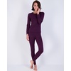 image:imageReal Essentials 4 Piece Womens Thermal Underwear Set  Thermal Underwear for Women Fleece Lined Top amp Bottom Long JohnsSet 2