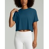 image:imageReal Essentials 5 Pack Womens DryFit Breeze Tech Crop Tops  Short Sleeve Athletic Workout Yoga Tees Available in PlusSet 3