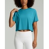 image:imageReal Essentials 5 Pack Womens DryFit Breeze Tech Crop Tops  Short Sleeve Athletic Workout Yoga Tees Available in PlusSet 4