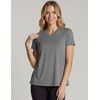 image:imageReal Essentials 5 Pack Womens Short Sleeve Breeze Tech VNeck T Shirt Workout Top Wicking Dry Fit Athletic Tee PlusSet 2
