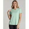 image:imageReal Essentials 5 Pack Womens Short Sleeve Breeze Tech VNeck T Shirt Workout Top Wicking Dry Fit Athletic Tee PlusSet 3