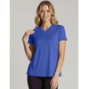 image:imageReal Essentials 5 Pack Womens Short Sleeve Breeze Tech VNeck T Shirt Workout Top Wicking Dry Fit Athletic Tee PlusSet 4