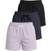 image:image3 Pack Womens Fleece Shorts Lounge Sweat Athletic Casual with Pockets GymSet 1