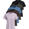 image:image5 Pack Womens Oversized Cotton Tshirts Workout Tops Tees Plain Gym ShirtsSet 7