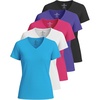 image:imageReal Essentials 5 Pack Womens Short Sleeve Breeze Tech VNeck T Shirt Workout Top Wicking Dry Fit Athletic Tee PlusSet 1
