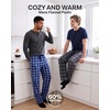 image:image3 Pack Mens Cotton Flannel Pajama Pants Lounge Sleep PJ Bottoms PocketsFlannel Set 4