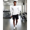 image:image4 Pack Mens Dry Fit Long Sleeve Workout Shirts Gym Athletic Tee FishingSet O