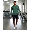 image:image4 Pack Mens Dry Fit Long Sleeve Workout Shirts Gym Athletic Tee FishingSet P