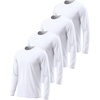image:image4 Pack Mens Dry Fit Long Sleeve Workout Shirts Gym Athletic Tee FishingSet O
