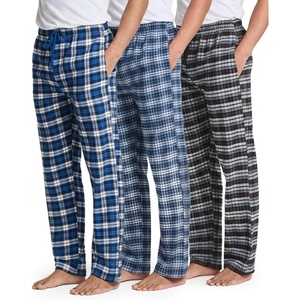 image:image3 Pack Mens Cotton Flannel Pajama Pants Lounge Sleep PJ Bottoms PocketsFlannel Set 1