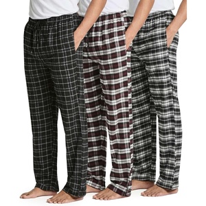 image:image3 Pack Mens Cotton Flannel Pajama Pants Lounge Sleep PJ Bottoms PocketsFlannel Set 2