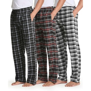 image:image3 Pack Mens Cotton Flannel Pajama Pants Lounge Sleep PJ Bottoms PocketsFlannel Set 3