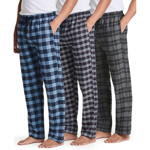 image:image3 Pack Mens Cotton Flannel Pajama Pants Lounge Sleep PJ Bottoms PocketsFlannel Set 4