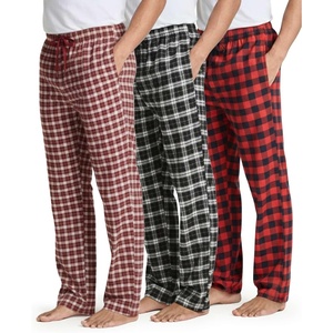 image:image3 Pack Mens Cotton Flannel Pajama Pants Lounge Sleep PJ Bottoms PocketsFlannel Set 7