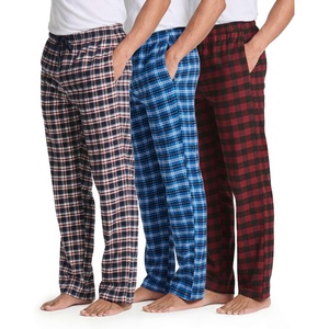 image:image3 Pack Mens Cotton Flannel Pajama Pants Lounge Sleep PJ Bottoms PocketsFlannel Set 9