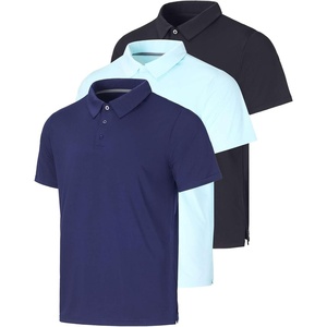 image:image3 Pack Mens Dry Fit Polo Shirts Short Sleeve Collared Golf Work AthleticSet 3