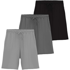 image:image3 Pack Mens Pajama Shorts Sleep Lounge Casual PJ Comfy Cooling PocketsSet 11