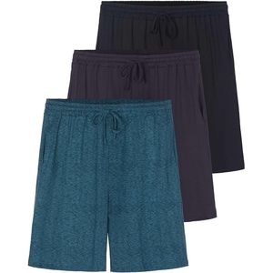 image:image3 Pack Mens Pajama Shorts Sleep Lounge Casual PJ Comfy Cooling PocketsSet 3