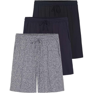 image:image3 Pack Mens Pajama Shorts Sleep Lounge Casual PJ Comfy Cooling PocketsSet 4