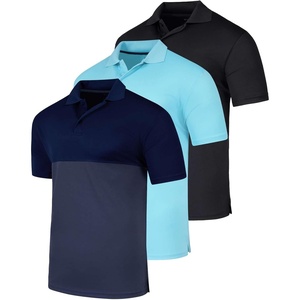 image:imageReal Essentials 3 Pack Mens Short Sleeve Golf Polo Casual Workout Sports Moisture Wicking Collared Shirt Big amp TallSet G